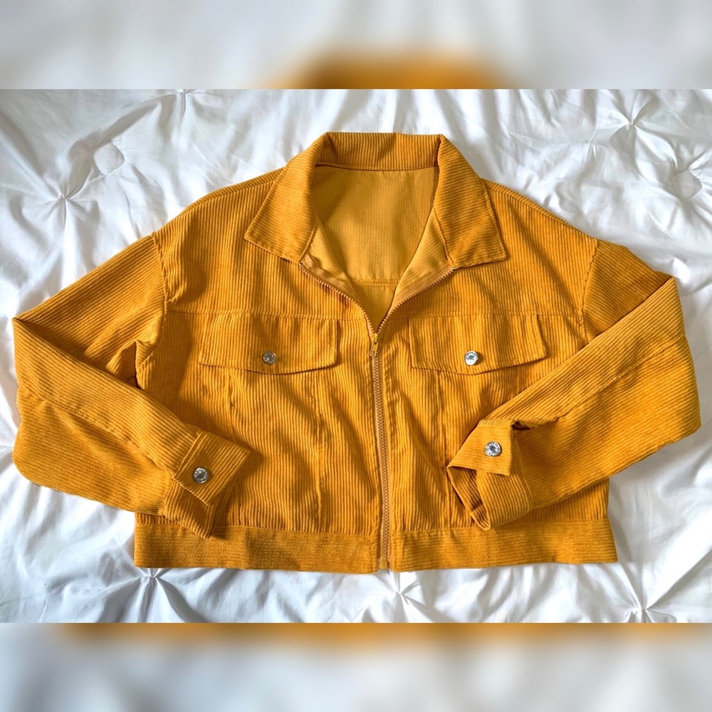 Corduroy Mustard Yellow Jacket